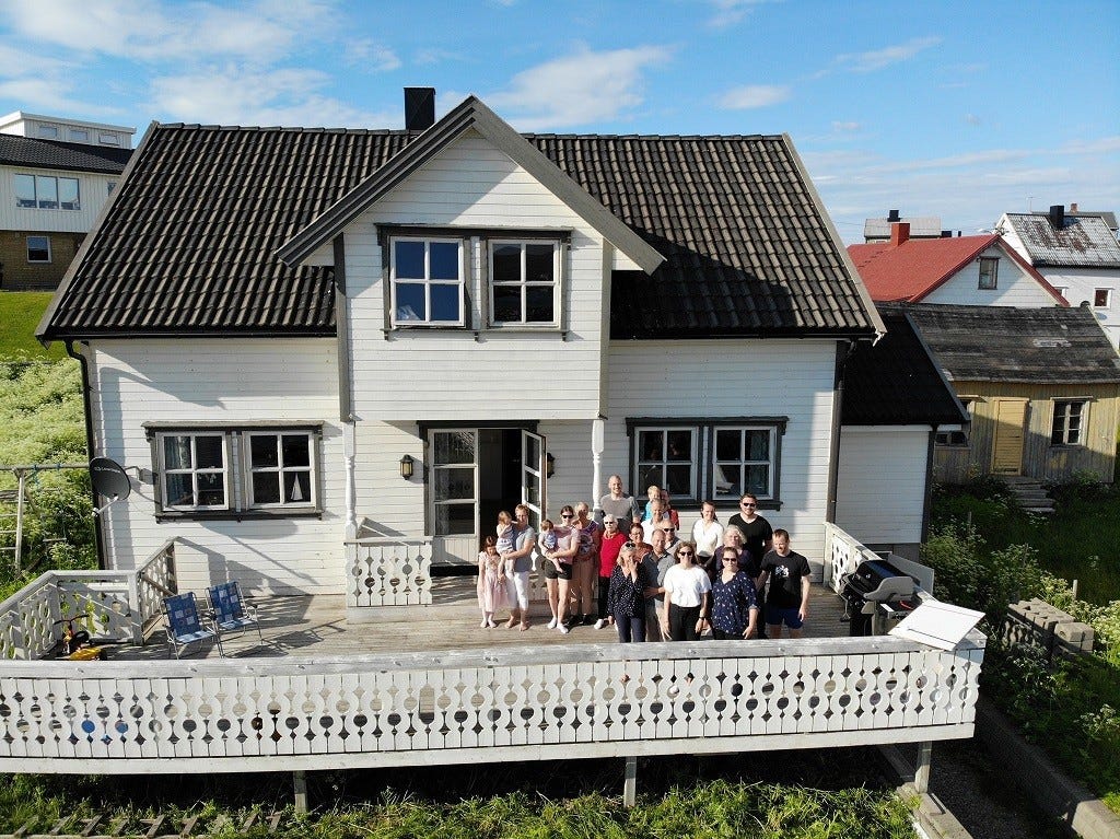 Huset sett forfra